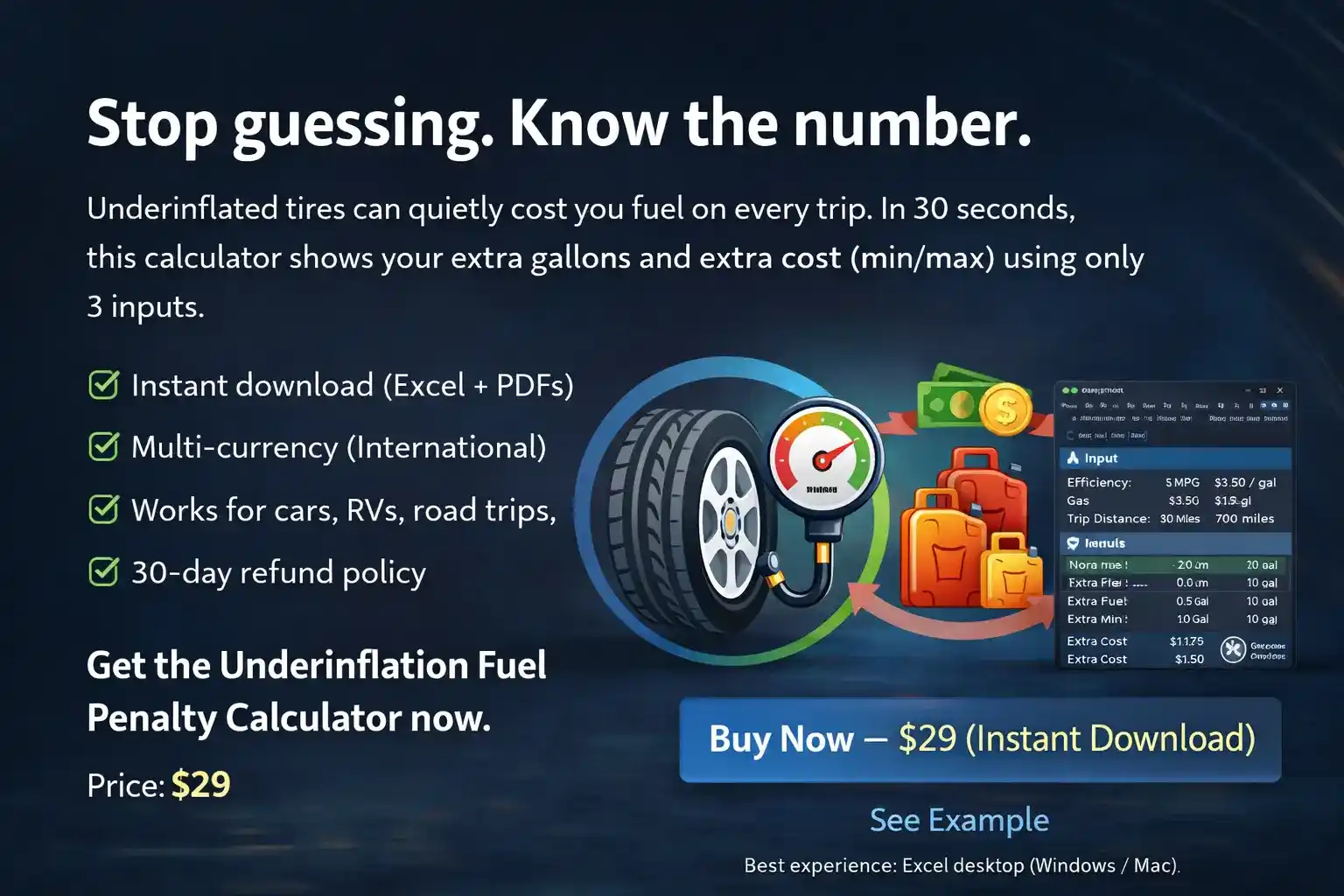 Fuel Waste Calculator Three